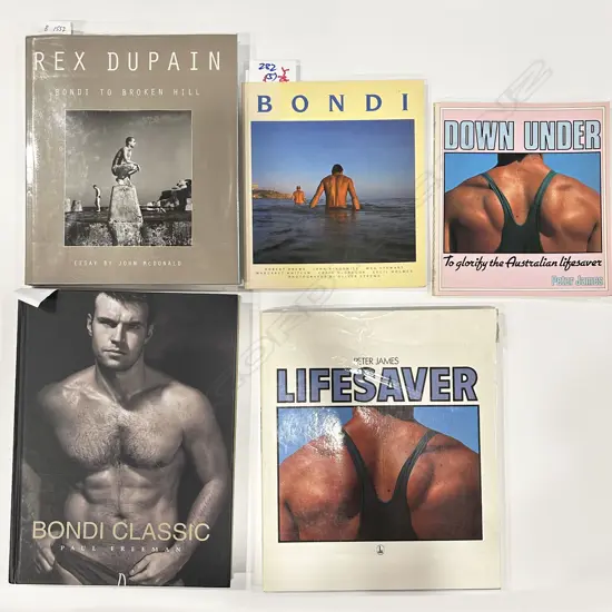 FIVE VOLUMES OF AUSTRALIAN MALE BEACH SCENE PHOTOGRAPHY